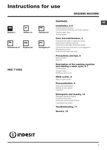 indesit iwc 1252|indesit wash cycle manual.